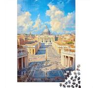 Jigsaw Puzzles for Teenagers 1000 Piece St. Peter's Basilica in Rome-1 Jigsaw Puzzle Relax Games Difficult Hard Fun at Home Activities, 70x50cm/1000pcs