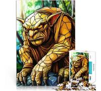 Jigsaw Puzzles for teenagers 1000 Piece Stained Glass Goblin Spielspielzeug Angebot als Geschenk für die ganze Familie52x38cm