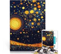 Jigsaw Puzzles for teenagers 1000 Piece Starry Stars at Night Analysis and logic Every Piece is Unique - Challenging Family Fun Game 26x38cm