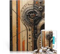 Jigsaw Puzzles for teenagers 1000 Piece Steampunk Gear Wall Spiele Spielzeug Geschenk Wunschliste mit dem Weihnachtsmann52x38cm