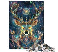 Jigsaw Puzzles for Teenagers 1000 Piece Stellar Deer Symphony Educational Game Difficult Hard Toy Wall Decor Great Gifts for Gaming Size 75x50cm