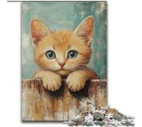 Jigsaw Puzzles for Teenagers 1000 Piece Sweet Cat Family Fun for Is Ideal As A Gift for The Whole Family for And Age 14 Years Up (size 26x38cm)