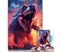 Jigsaw Puzzles for Teenagers 1000 Piece T Rex Dinosaur Teenager Puzzles,learning Educational Is Ideal As A Gift for The Whole Family (size 38x26cm)