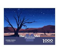 Jigsaw Puzzles for Teenagers 1000 Piece The Dead Vlei, Namibia at Night Adult Puzzles Fun Games Home Decoration Unique Birthday And Xmas Gifts 38x26cm/1000pcs