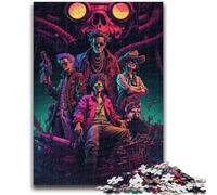 Jigsaw Puzzles for Teenagers 1000 Piece The Killer Family Difficult And Challenge with Matching Poster And Trivia Sheet for Age 14 50x75cm