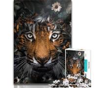 Jigsaw Puzzles for Teenagers 1000 Piece The Tigers Garden Teenager Puzzles,Stress Reliever Staycation Kill Time Home Decoration Toys (size 75x50cm)