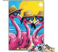 Jigsaw Puzzles for Teenagers 1000 Piece Three Flamingos Family Fun for Is Ideal As A Gift for The Whole Family for And Age 14 Years Up (size 50x75cm)