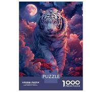 Jigsaw Puzzles for Teenagers 1000 Piece Tiger Japanese Fantasy Art Puzzles for Adults Toy Wall Decor A Work of Art Unique Birthday And Xmas Gifts 52x38cm/1000pcs