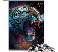 Jigsaw Puzzles for Teenagers 1000 Piece Tigers Bright Roar, Elephant Toy Intellectual Game Birthday Present, Gifts, Wall Art for Ages 14+ (Size 26x38cm)