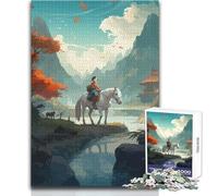 Jigsaw Puzzles for Teenagers 1000 Piece Tranquil Passage Toy Intellectual Game Difficult Hard Toy Wall Decor Size 38x52cm