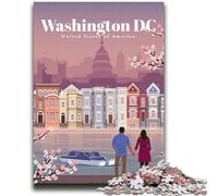 Jigsaw Puzzles for Teenagers 1000 Piece Travel to Washington DC for And 14 Years And over Interesting Stress Reduction Gifts for Friends And Family (size 38x52cm)