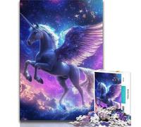 Jigsaw Puzzles for Teenagers 1000 Piece Unicorn of The Universe,Toys Educational Games Stress Relieving Artists Collection,Fine Art 38x26cm