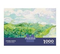 Jigsaw Puzzles for Teenagers 1000 Piece Van Gogh Green Fields Puzzle for Adults Hands-on Game Wall Decoration Christmas Birthday Gifts 38x26cm/1000pcs