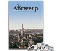 Jigsaw Puzzles for Teenagers 1000 Piece Visit Antwerp for And 14 Years And over Interesting Stress Reduction Gifts for Friends And Family (size 50x75cm)