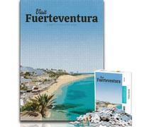 Jigsaw Puzzles for Teenagers 1000 Piece Visit Fuerteventura,Educational Stress Relief Toy for Is Ideal As A Gift for The Whole Family (75x50cm)