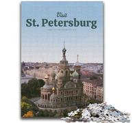 Jigsaw Puzzles for Teenagers 1000 Piece Visit St Petersburg for And 14 Years And over Interesting Stress Reduction Gifts for Friends And Family (size 38x52cm)