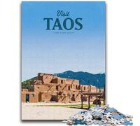 Jigsaw Puzzles for Teenagers 1000 Piece Visit Taos Educational Family Game Wall Decoration Unique Birthday And Xmas Gifts (size 38x26cm)