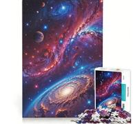 Jigsaw Puzzles for Teenagers 1000 Piece Voyage Through The Cosmos Impossible Game Home Art Decor Artists' Collection Fine Arts 38x26cm