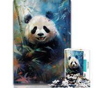 Jigsaw Puzzles for Teenagers 1000 Piece Watercolour Panda 1000 Piece Jigsaw,Challenging Family Activity Games DIY Toy for Home Wall Decor Gifts (size 75x50cm)