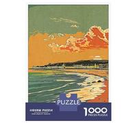 Jigsaw Puzzles for Teenagers 1000 Piece Weston-super-Mare Sunset Puzzle for Adults Relax Games Perfect Decoration Unique Birthday And Xmas Gifts 70x50cm/1000pcs