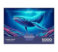 Jigsaw Puzzles for Teenagers 1000 Piece Whale Art Print Ocean Decor Puzzles for Adults Toy Wall Decor A Work of Art Unique Birthday And Xmas Gifts 38x26cm/1000pcs