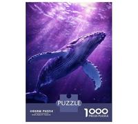 Jigsaw Puzzles for Teenagers 1000 Piece Whale's Cosmic Dive Puzzles for Adults Toy Wall Decor A Work of Art Unique Birthday And Xmas Gifts 70x50cm/1000pcs
