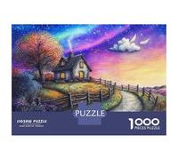 Jigsaw Puzzles for Teenagers 1000 Piece Whimsical Cottage Dreamscape Puzzle for Adults Hands-on Game Wall Decoration Christmas Birthday Gifts 38x26cm/1000pcs