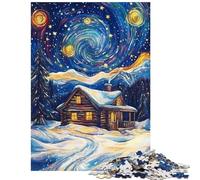 Jigsaw Puzzles for Teenagers 1000 Piece Whispering Winter Sky Educational Game Difficult Hard Toy Wall Decor Great Gifts for Gaming Size 75x50cm
