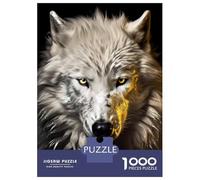 Jigsaw Puzzles for Teenagers 1000 Piece White Wold in Gold Puzzles for Adults Toy Wall Decor A Work of Art Unique Birthday And Xmas Gifts 52x38cm/1000pcs