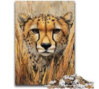 Jigsaw Puzzles for Teenagers 1000 Piece Wild Cheetahs Challenging Game And Family Play for Is Ideal As A Gift for The Whole Family 50x75cm