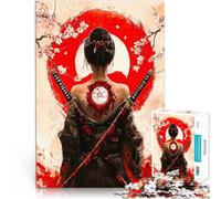 Jigsaw Puzzles for teenagers 1000 Piece Woman with Swords Intellektuelles Spiel Geschenke für Freunde und Familie38x26cm