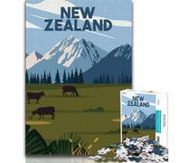 Jigsaw Puzzles for Teenagers 1000 Piece World Travel Poster,Educational Stress Relief Toy for Is Ideal As A Gift for The Whole Family (75x50cm)