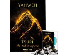 Jigsaw Puzzles for Teenagers 1000 Piece Yahweh Tsuri My Rock Jigsaw for Adults Brain Teaser Game Perfect Decoration Fun Activities at Home (Size 38x26cm)