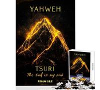 Jigsaw Puzzles for Teenagers 1000 Piece Yahweh Tsuri My Rock Jigsaw Puzzles 1000 Educational Toy Secret Santa Gifts Perfect Decoration (50x75cm)