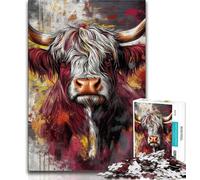 Jigsaw Puzzles for Teenagers 1000 Piece Yak,Help The Brain Exercise Addictive Toys to Cultivate Patience Artists Collection,Fine Art (75x50cm)