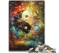 Jigsaw Puzzles for Teenagers 1000 Piece Yin Yang Tai Chi Challenging To Complete But Fun And Humorous Educational Game for Birthday 26x38cm