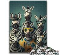 Jigsaw Puzzles for Teenagers 1000 Piece Zebra Family Teenager Puzzles,Educational Games DIY Toys Great Gifts And Toys (50x75cm)