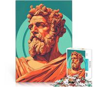 Jigsaw Puzzles for teenagers 1000 Piece Zeus statue Watercolor Mustermontage Angebot als Geschenk für die ganze Familie38x26cm