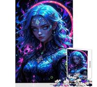 Jigsaw Puzzles for Teenagers 1000 Pieces A Royal Witch Hands-on Game Difficult Hard Anti-Stress Toys Improving Love between Couples (38X26CM)