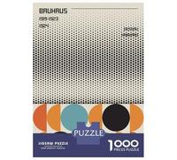 Jigsaw Puzzles for Teenagers 1000 Pieces Abstract Bauhaus Puzzles for Adults Hands-on Game Improve Memory Parent-child Interaction 70x50cm/1000pcs