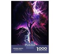 Jigsaw Puzzles for Teenagers 1000 Pieces Abstract Lightning Strike Puzzles for Adults Anti-Stress Toys Wall Art Birthday And Unique Gifts 38x26cm/1000pcs