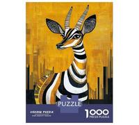 Jigsaw Puzzles for Teenagers 1000 Pieces African Antelope Wall Art Print Jigsaws for Adults Relaxing Games Analysis And Logic Difficult And Challenge 38x26cm/1000pcs