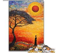 Jigsaw Puzzles for Teenagers 1000 Pieces African Grasslands, Game Toys Every Piece Is Unique - Challenging Family Fun Game for for Age 14 (Size 50x75cm)