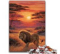 Jigsaw Puzzles for Teenagers 1000 Pieces African Lions Vibrant And Unique Design Relaxing & Challenging Puzzle Experience 50x75cm