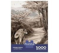 Jigsaw Puzzles for Teenagers 1000 Pieces Akita Inu Dog Japan Dogs Puzzle for Adults Fun Games A Work of Art Parent-child Interaction 70x50cm/1000pcs