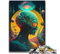 Jigsaw Puzzles for Teenagers 1000 Pieces Aliens Train Your Brain And Hands Parent-child Interaction for Age 14+ 38x26cm