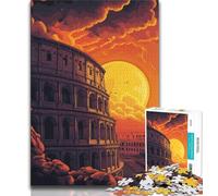 Jigsaw Puzzles for Teenagers 1000 Pieces Ancient Rome Teenager Puzzles,Educational Family Game Suitable for Desktop Decoration 75x50cm