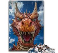 Jigsaw Puzzles for Teenagers 1000 Pieces Angry Dragon Educational Family Game Deal As Gifts for The Whole Family for And Age 14 Years Up 26x38cm