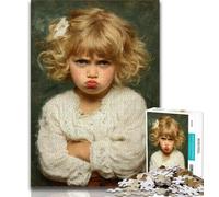 Jigsaw Puzzles for Teenagers 1000 Pieces Angry Little Boy,Stress Reliever Staycation Kill Time Enhance Love between Couples (38x26cm)