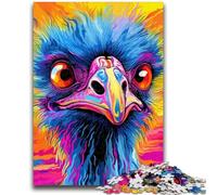 Jigsaw Puzzles for Teenagers 1000 Pieces Animal Art Ostrich 1000 Piece Jigsaw,Artistic Wall Decor & Birthday Gift Idea for Friends, Home Office (26x38cm)